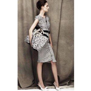 Nina Ricci Linen Knee-Length Dress Size: M/L | US 8 -10, FR42